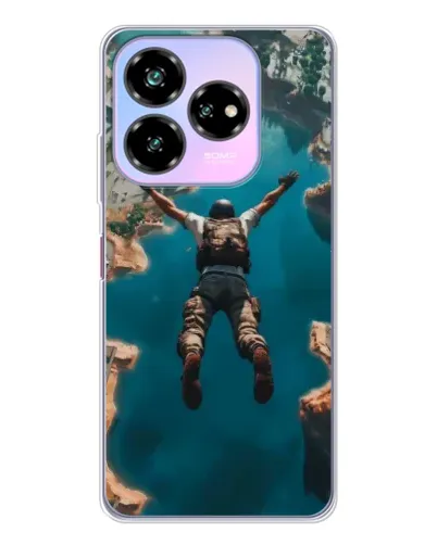 Чохол для ZTE Nubia V60 Design з картинкою «PUBG — вільне падіння»