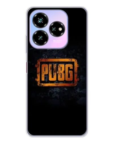 Чохол для ZTE Nubia V60 Design з картинкою «PUBG — золотий логотип»