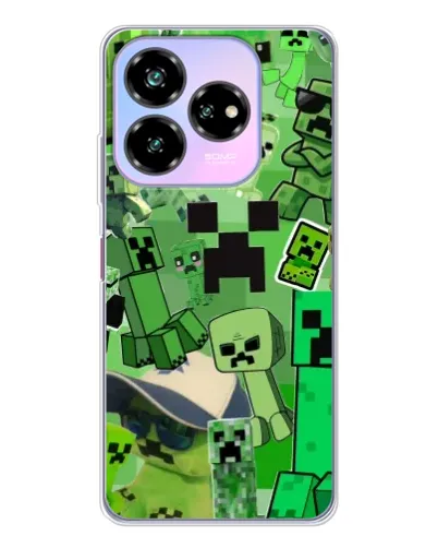 Чохол для ZTE Nubia V60 Design з картинкою «Кріпери Minecraft»