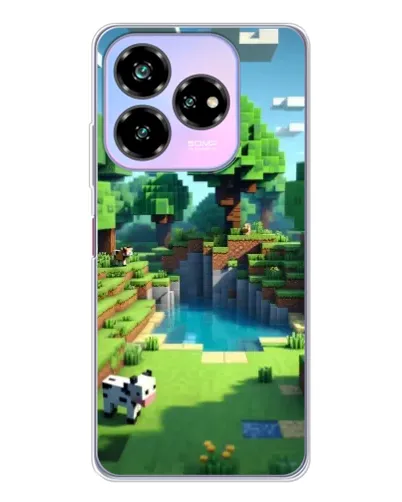 Чохол для ZTE Nubia V60 Design з картинкою «Minecraft літній день»