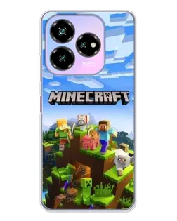 Чохол для ZTE Nubia V60 Design з картинкою «Minecraft класичний світ»