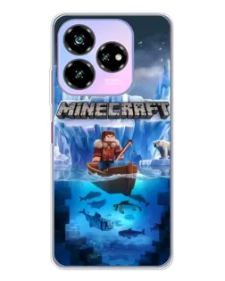 Чохол для ZTE Nubia V60 Design з картинкою «Minecraft льодянийсвіт»