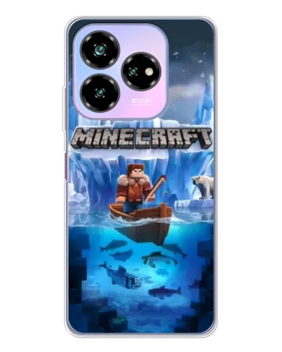 Чохол для ZTE Nubia V60 Design з картинкою «Minecraft льодянийсвіт»