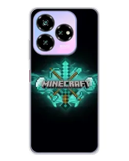 Чохол для ZTE Nubia V60 Design з картинкою «Minecraft Diamond лого»