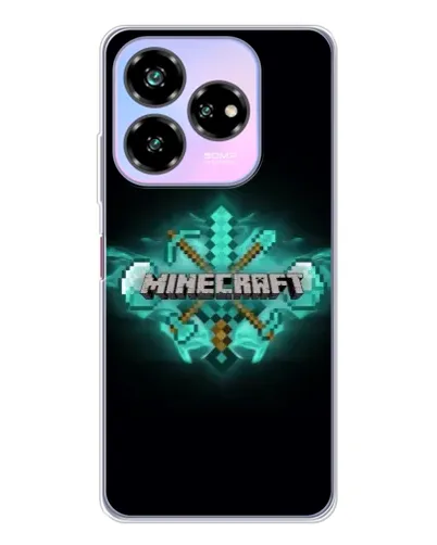 Чохол для ZTE Nubia V60 Design з картинкою «Minecraft Diamond лого»