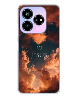 Чехол для ZTE Nubia V60 Design с картинкой «Сияние Имени Jesus»
