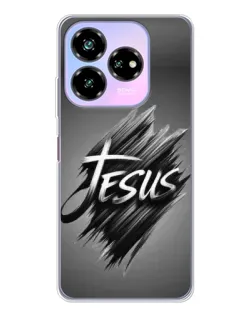 Чехол для ZTE Nubia V60 Design с картинкой «Надпись Jesus Graffiti»