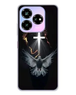 Чехол для ZTE Nubia V60 Design с картинкой «Голубь и Свет»