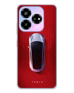 Чехол для ZTE Nubia V60 Design с картинкой «Tesla Top View» Чехол для ZTE Nubia V60 Design с картинкой «Tesla Top View»