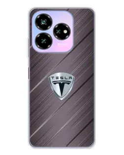 Чехол для ZTE Nubia V60 Design с картинкой «Металлическая текстура Tesla»
