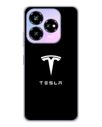 Чехол для ZTE Nubia V60 Design с картинкой «Tesla White Logo» Чехол для ZTE Nubia V60 Design с картинкой «Tesla White Logo»