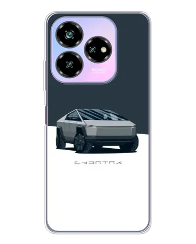 Чехол для ZTE Nubia V60 Design с картинкой «Серебристый Cybertruck Tesla» Чехол для ZTE Nubia V60 Design с картинкой «Серебристый Cybertruck Tesla»