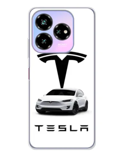 Чехол для ZTE Nubia V60 Design с картинкой «Tesla White Style» Чехол для ZTE Nubia V60 Design с картинкой «Tesla White Style»