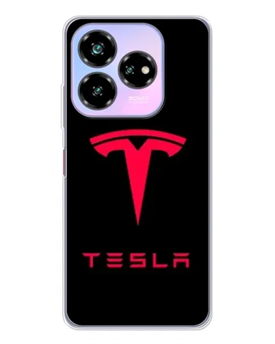 Чехол для ZTE Nubia V60 Design с картинкой «Tesla Red Logo» Чехол для ZTE Nubia V60 Design с картинкой «Tesla Red Logo»