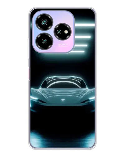 Чехол для ZTE Nubia V60 Design с картинкой «Tesla в неоне» Чехол для ZTE Nubia V60 Design с картинкой «Tesla в неоне»