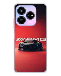 Чехол для ZTE Nubia V60 Design с картинкой «Mercedes AMG — красная линия»