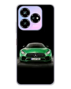 Чехол для ZTE Nubia V60 Design с картинкой «Mercedes — неоновый лого»
