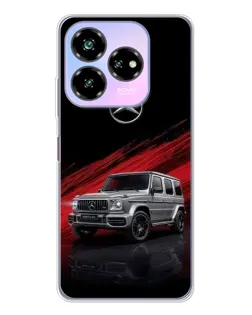 Чехол для ZTE Nubia V60 Design с картинкой «Mercedes G-Class красный»