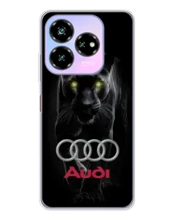 Чехол для ZTE Nubia V60 Design с картинкой «Пантера и Audi» Чехол для ZTE Nubia V60 Design с картинкой «Пантера и Audi»