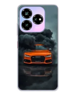 Чехол для ZTE Nubia V60 Design с картинкой «Audi в облаках дыма» Чехол для ZTE Nubia V60 Design с картинкой «Audi в облаках дыма»