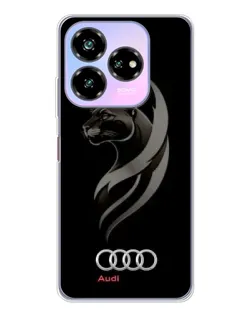 Чехол для ZTE Nubia V60 Design с картинкой «Графика — пантера и Audi» Чехол для ZTE Nubia V60 Design с картинкой «Графика — пантера и Audi»