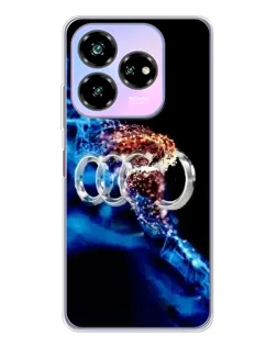 Чехол для ZTE Nubia V60 Design с картинкой «Энергия лого Audi» Чехол для ZTE Nubia V60 Design с картинкой «Энергия лого Audi»