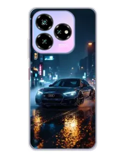 Чехол для ZTE Nubia V60 Design с картинкой «Ночной город и Audi» Чехол для ZTE Nubia V60 Design с картинкой «Ночной город и Audi»