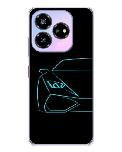 Чехол для ZTE Nubia V60 Design с картинкой «Голубой силуэт Lamborghini» Чехол для ZTE Nubia V60 Design с картинкой «Голубой силуэт Lamborghini»