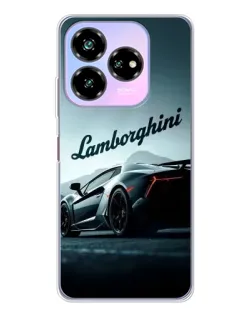 Чехол для ZTE Nubia V60 Design с картинкой «Классическая надпись Lamborghini»