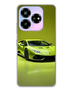 Чехол для ZTE Nubia V60 Design с картинкой «Салатовый Lamborghini Huracan»