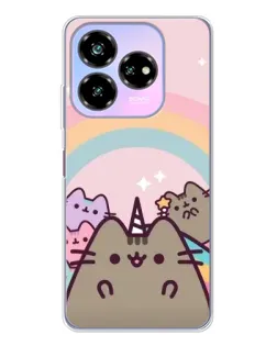 Чехол для ZTE Nubia V60 Design с картинкой «Единорог Pusheen»