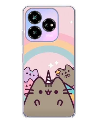 Чехол для ZTE Nubia V60 Design с картинкой «Единорог Pusheen»