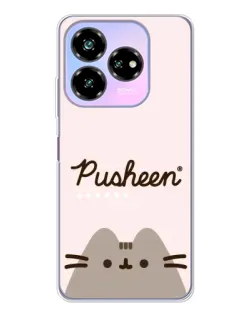Чехол для ZTE Nubia V60 Design с картинкой «Pusheen логотип»