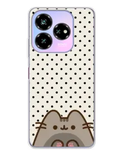 Чехол для ZTE Nubia V60 Design с картинкой «Пушин в горошек»