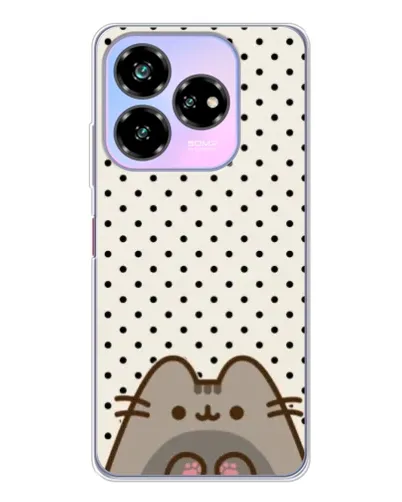 Чехол для ZTE Nubia V60 Design с картинкой «Пушин в горошек»