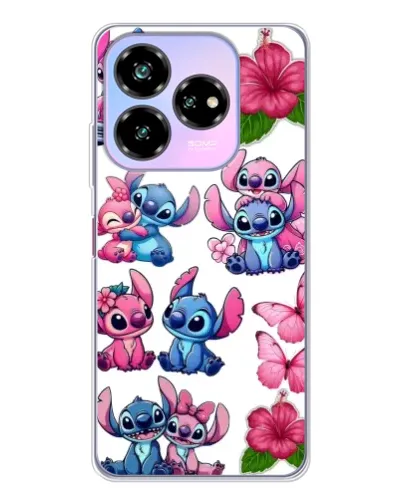 Чохол для ZTE Nubia V60 Design з картинкою «Стікери Stitch та Angel»