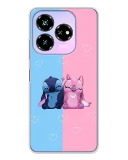 Чохол для ZTE Nubia V60 Design з картинкою «Stitch та Angel Love»