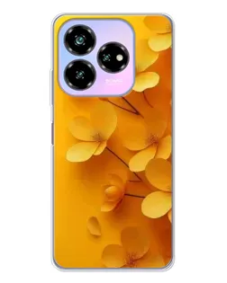 Чехол для ZTE Nubia V60 Design с картинкой «Золотые лепестки»
