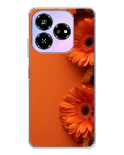 Чехол для ZTE Nubia V60 Design с картинкой «Оранжевые герберы» Чехол для ZTE Nubia V60 Design с картинкой «Оранжевые герберы»