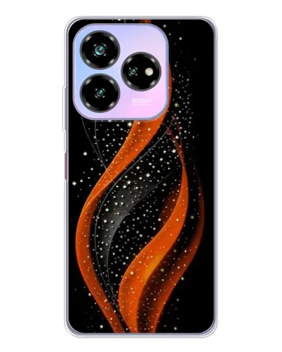 Чехол для ZTE Nubia V60 Design с картинкой «Огненная звездная волна»