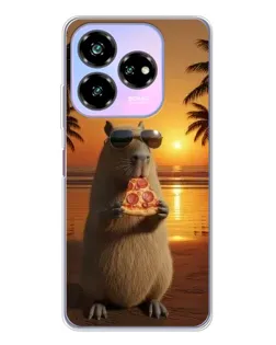 Чехол для ZTE Nubia V60 Design с картинкой «Капибара с пиццей» Чехол для ZTE Nubia V60 Design с картинкой «Капибара с пиццей»