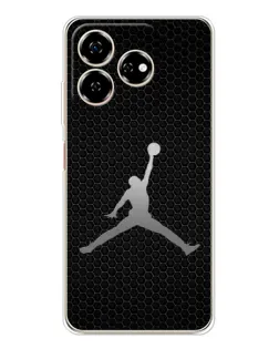 Чехол для ZTE Nubia V60 с картинкой «Jordan Dark Carbon»