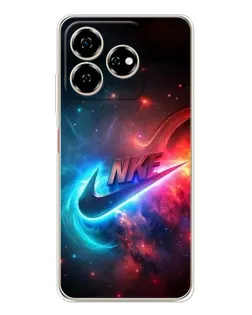 Чехол для ZTE Nubia V60 с картинкой «Огненный логотип Nike»