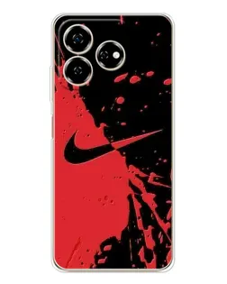 Чохол для ZTE Nubia V60 з картинкою «Червоні бризки Nike» Чохол для ZTE Nubia V60 з картинкою «Червоні бризки Nike»