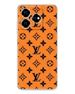 Чехол для ZTE Nubia V60 с картинкой «Оранжевый стиль LV»