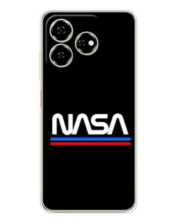 Чехол для ZTE Nubia V60 с картинкой «NASA — классика Red Blue» Чехол для ZTE Nubia V60 с картинкой «NASA — классика Red Blue»