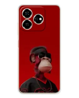 Чехол для ZTE Nubia V60 с картинкой «Bored Ape в красном» Чехол для ZTE Nubia V60 с картинкой «Bored Ape в красном»