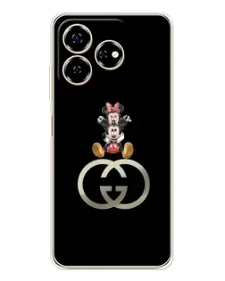 Чехол для ZTE Nubia V60 с картинкой «Минни Маус на лого»