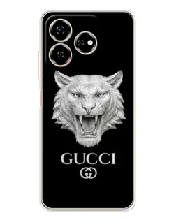 Чохол для ZTE Nubia V60 з картинкою «Gucci — срібний лев» Чохол для ZTE Nubia V60 з картинкою «Gucci — срібний лев»