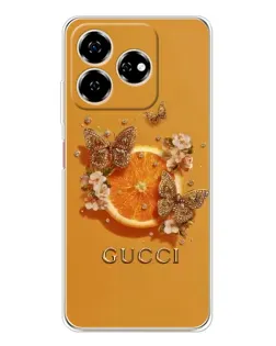 Чохол для ZTE Nubia V60 з картинкою «Gucci — золоті метелики» Чохол для ZTE Nubia V60 з картинкою «Gucci — золоті метелики»